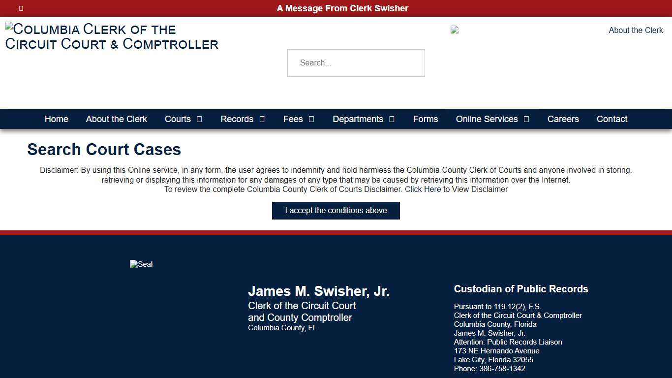 Search Court Cases – Columbia Clerk of the Circuit Court & Comptroller